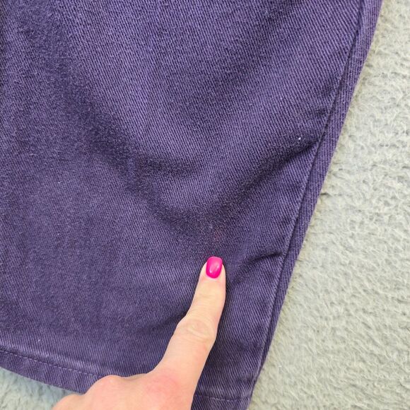 Vintage Wrangler Jeans Womens 12x36 Purple Button‎ Fly Tall Rodeo Cowgirl USA - Picture 3 of 15